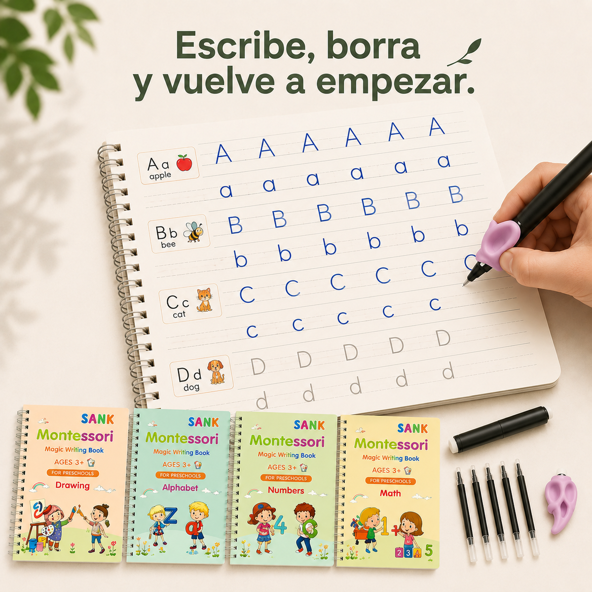 Kit Primeros Trazos - Libros Mágicos de Caligrafía